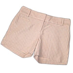 LOFT Marissa Tan & Peach Polka Dot Chino Shorts Size 00